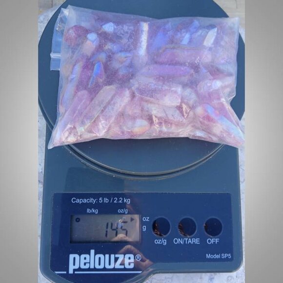 BUNDLE Rose AURA QUARTZ crystal stone rock point CHAKRA - healing PLATINUM - Picture 3 of 3